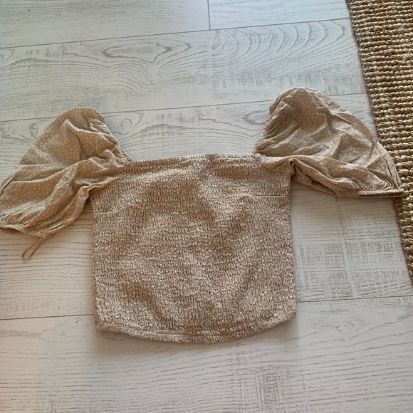 Abercrombie puff sleeve top / off the shoulder top - Picture 1 of 2